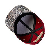 Snapback Cap Snake, Rust Red