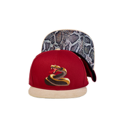 Snapback Cap Snake, Rust Red