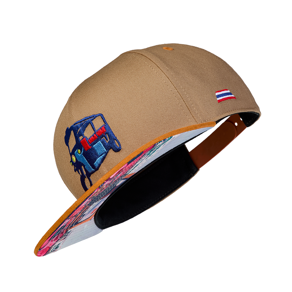 Snapback Cap Tuk Tuk, Khaki